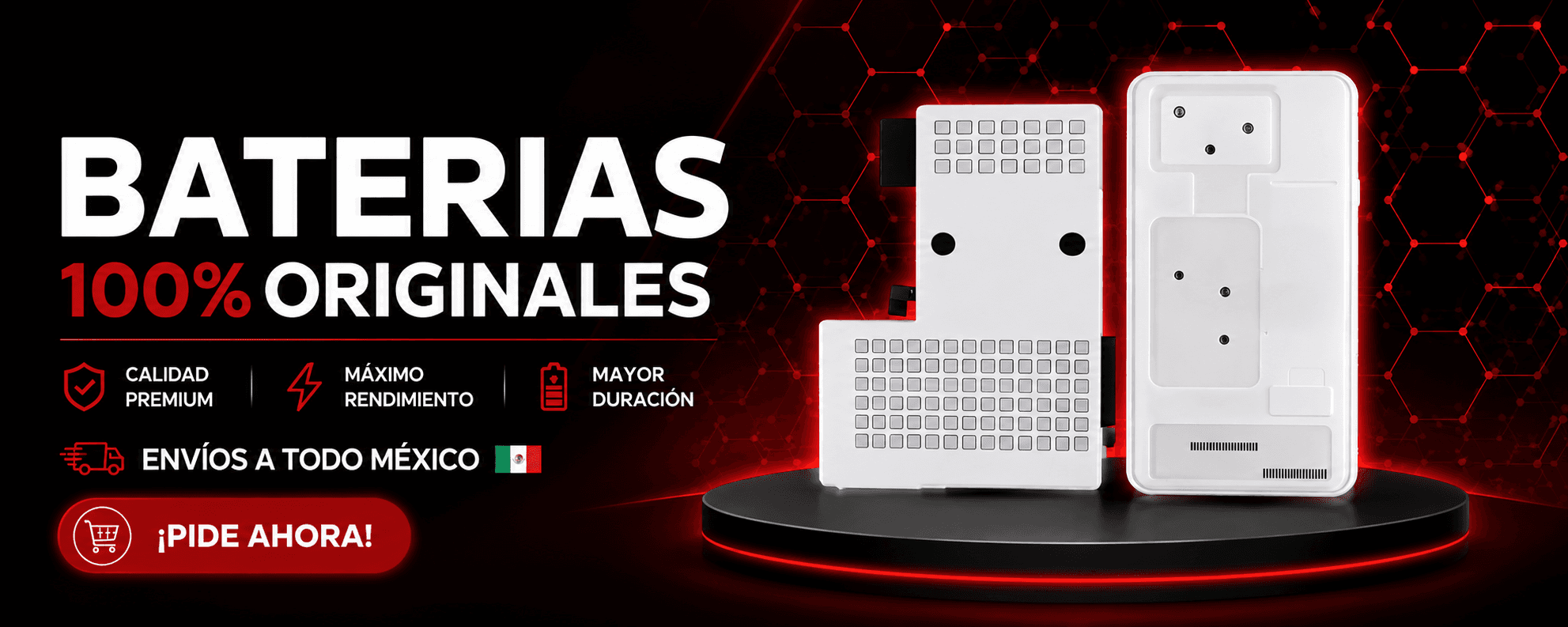 Refacciones premium para iPhone — Ampsentrix México