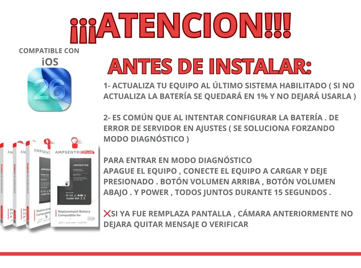 Batería Ampsentrix Plus Extended para iPhone 13 – 5