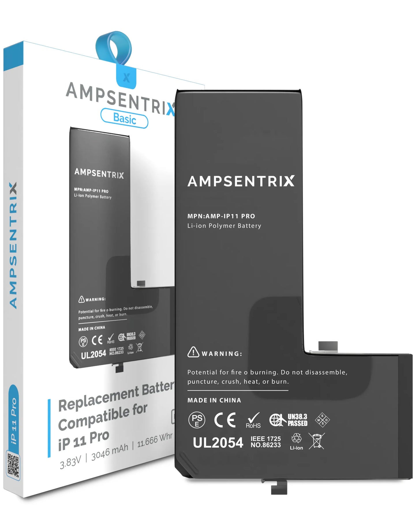Batería Ampsentrix Basic para iPhone 11 Pro