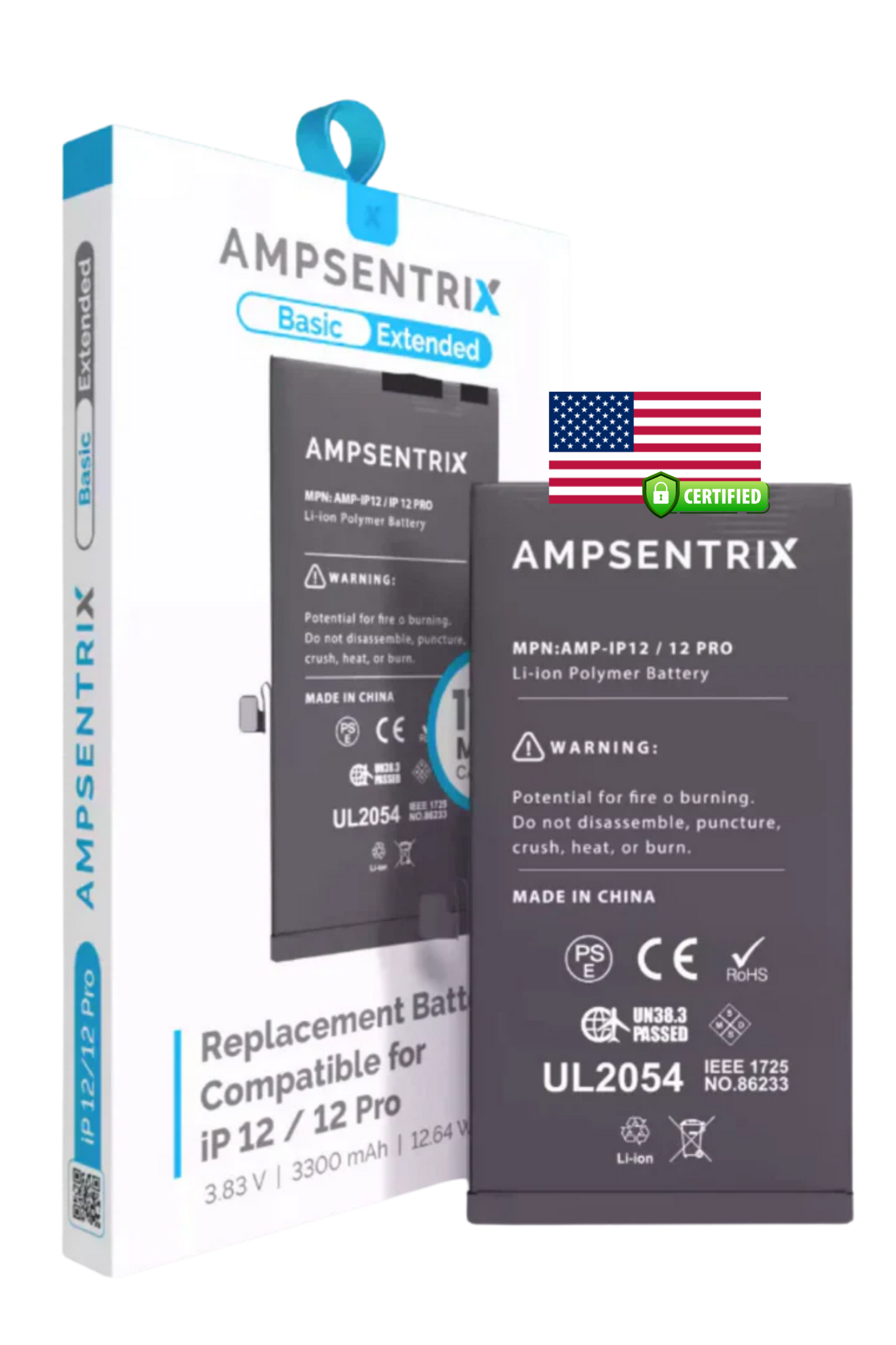 Batería Ampsentrix Extended para iPhone 12 / 12 Pro