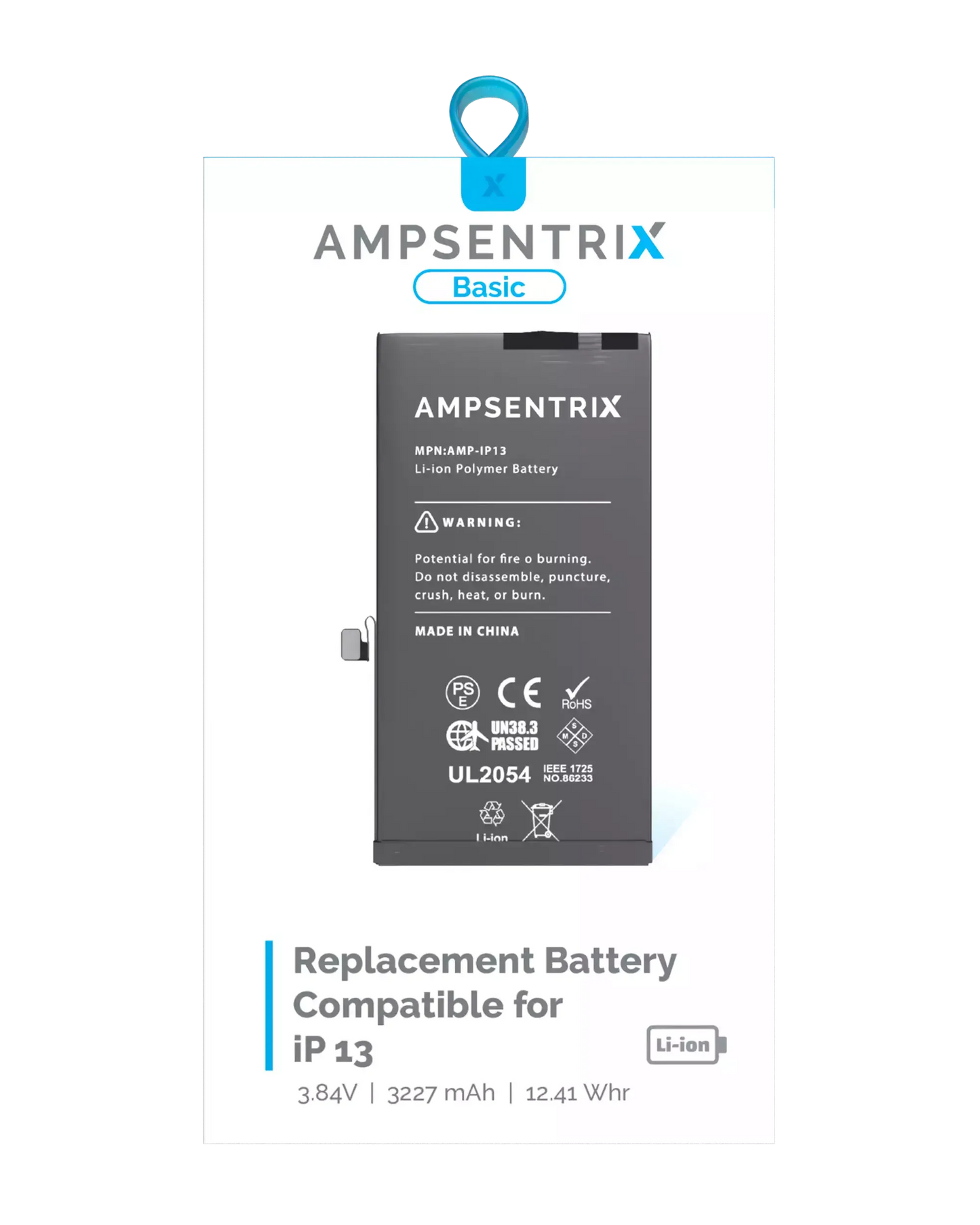 Batería Ampsentrix Basic para iPhone 13