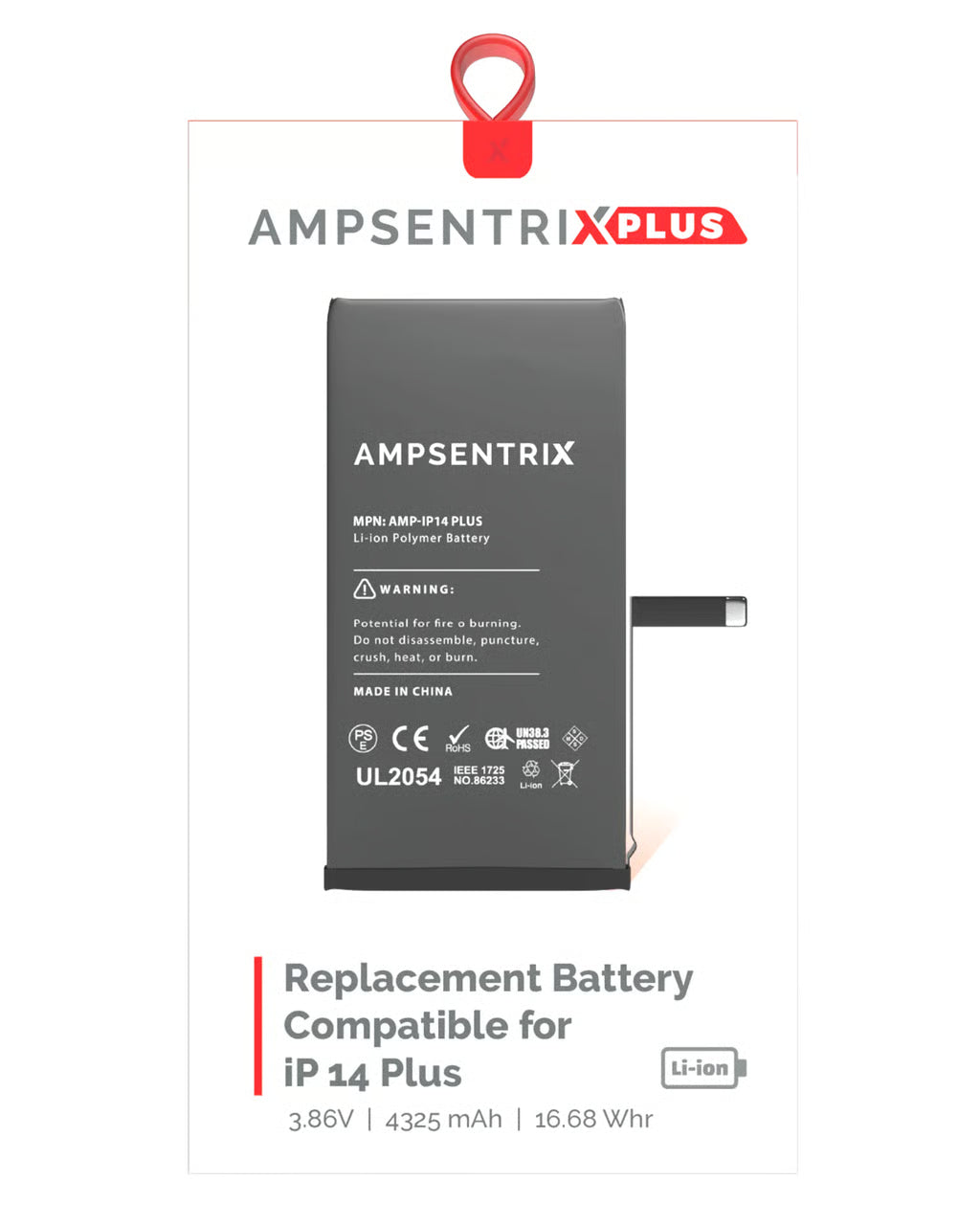 Batería Ampsentrix Plus para iPhone 14 Plus