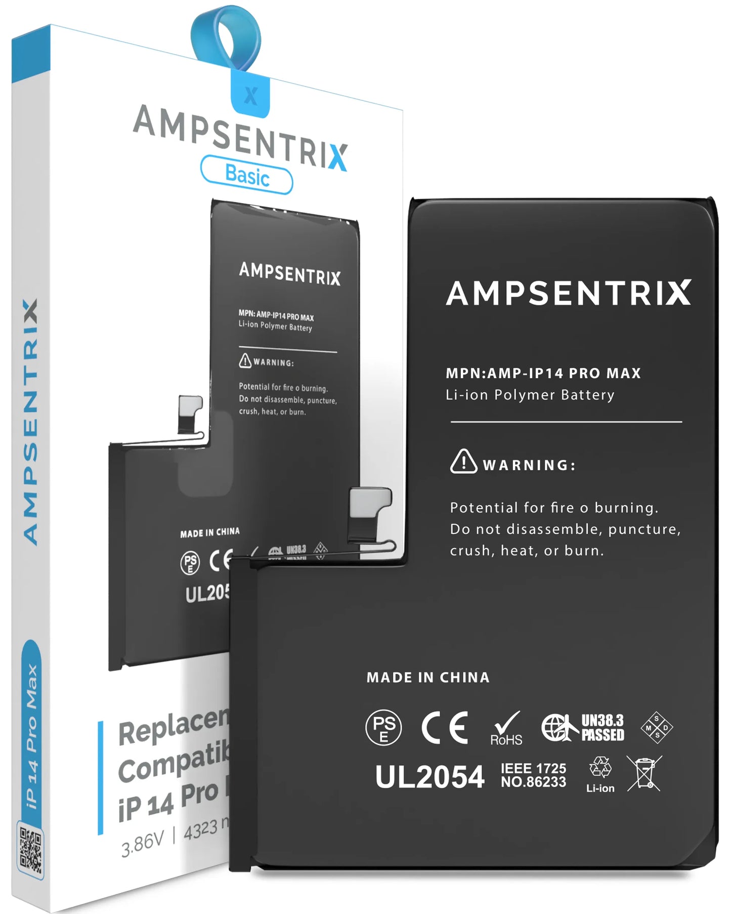 Batería Ampsentrix Basic para iPhone 14 Pro Max