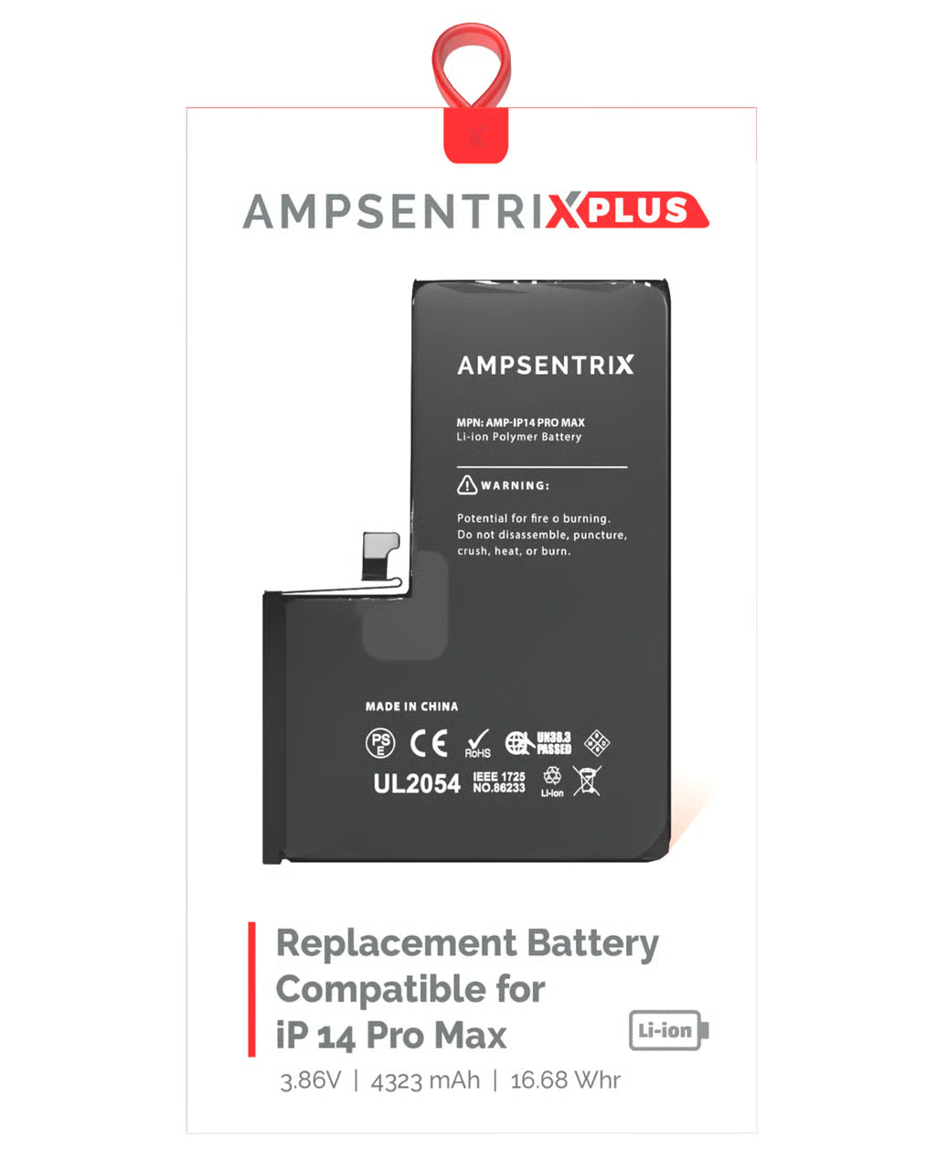Batería Ampsentrix Plus para iPhone 14 Pro Max