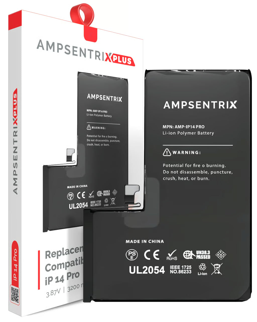 Batería Ampsentrix Plus para iPhone 14 Pro