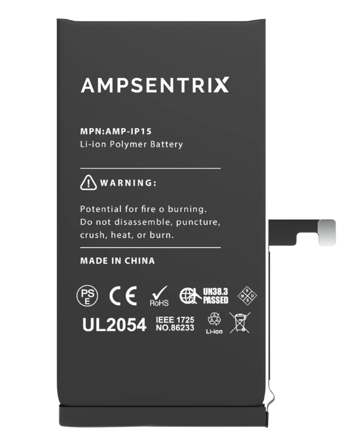 Batería Ampsentrix Basic para iPhone 15