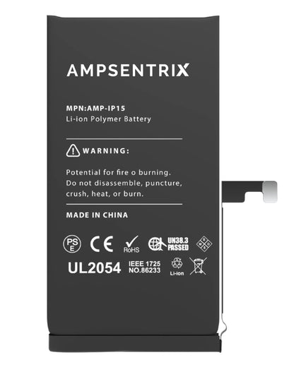 Batería Ampsentrix Basic para iPhone 15