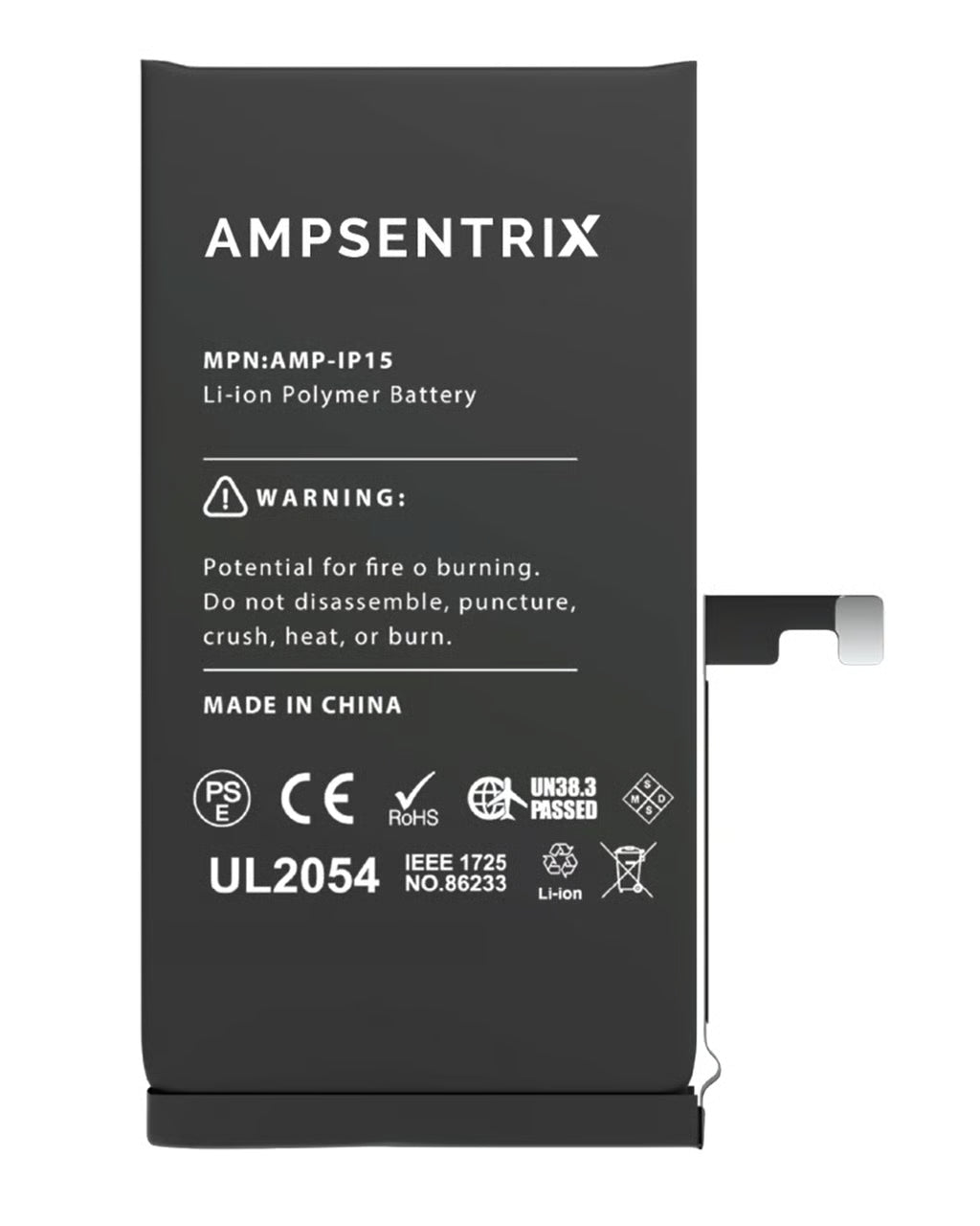 Batería Ampsentrix Plus para iPhone 15