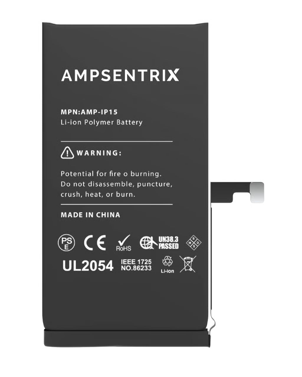 Batería Ampsentrix Extended para iPhone 15