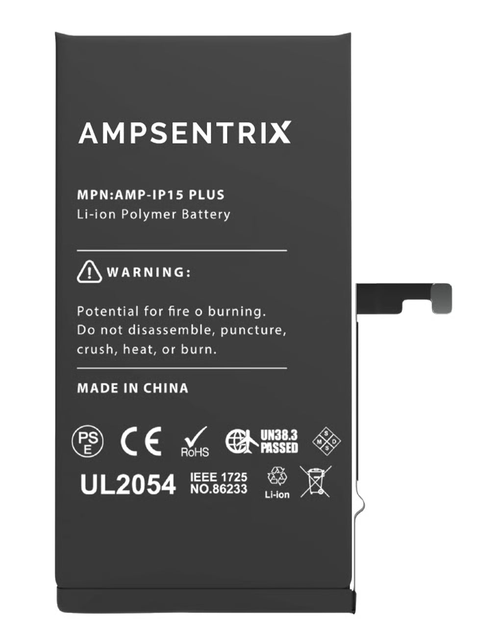 Batería Ampsentrix Extended para iPhone 15 Plus