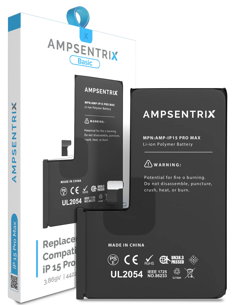 Batería Ampsentrix Basic para iPhone 15 Pro Max