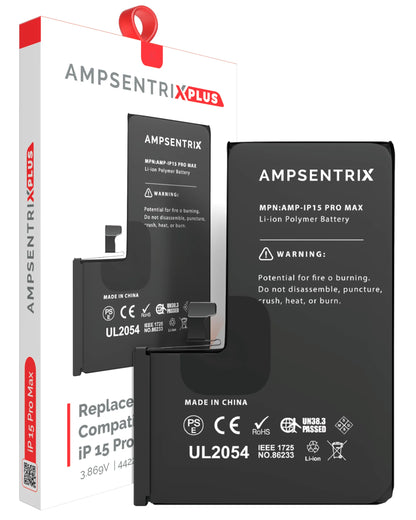 Batería Ampsentrix Plus para iPhone 15 Pro Max
