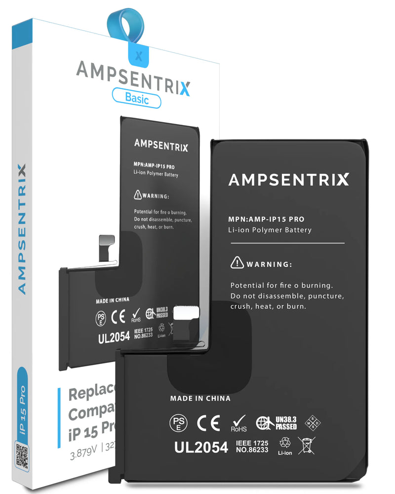 Batería Ampsentrix Basic para iPhone 15 Pro