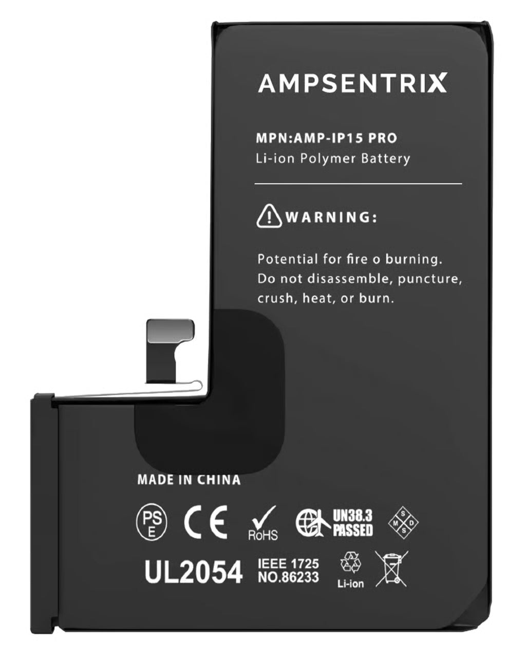 Batería Ampsentrix Extended para iPhone 15 Pro