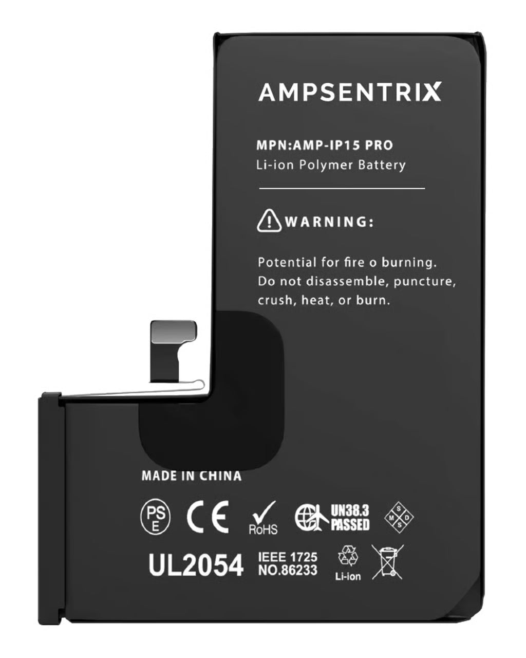 Batería Ampsentrix Plus para iPhone 15 Pro