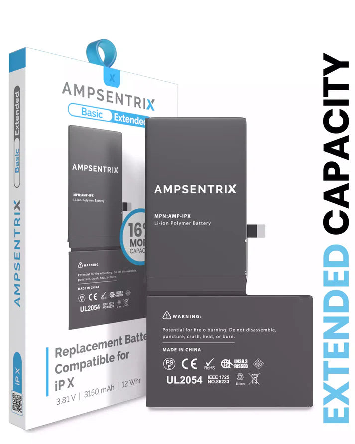 Batería Ampsentrix Extended para iPhone X