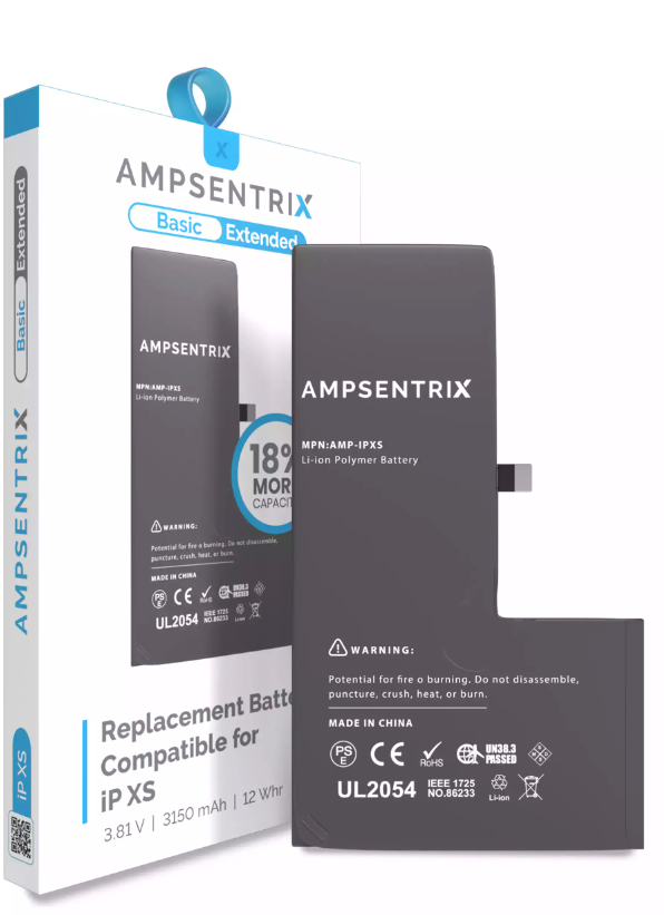 Batería Ampsentrix Extended para iPhone XS