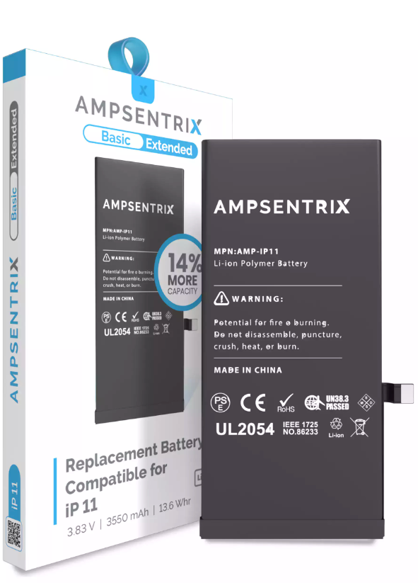 Batería Ampsentrix Extended para iPhone 11