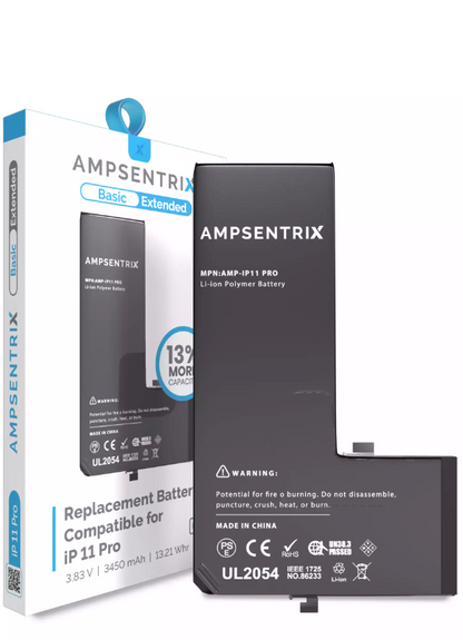 Batería Ampsentrix Extended para iPhone 11 Pro