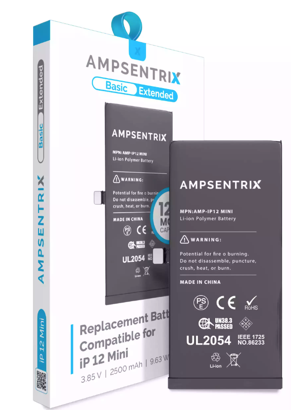 Batería Ampsentrix Extended para iPhone 12 mini