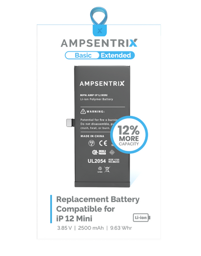 Batería Ampsentrix Extended para iPhone 12 mini