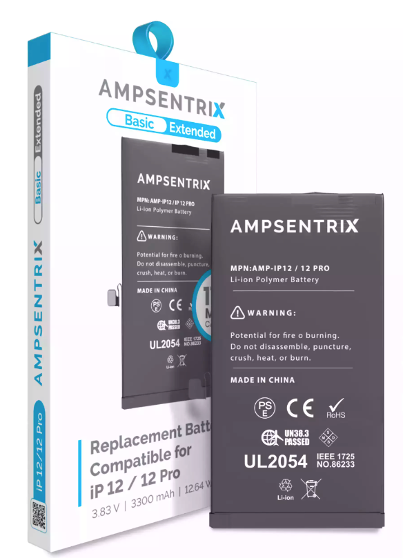 Batería Ampsentrix Extended para iPhone 12 / 12 Pro