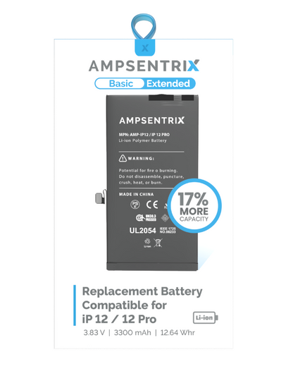 Batería Ampsentrix Extended para iPhone 12 / 12 Pro