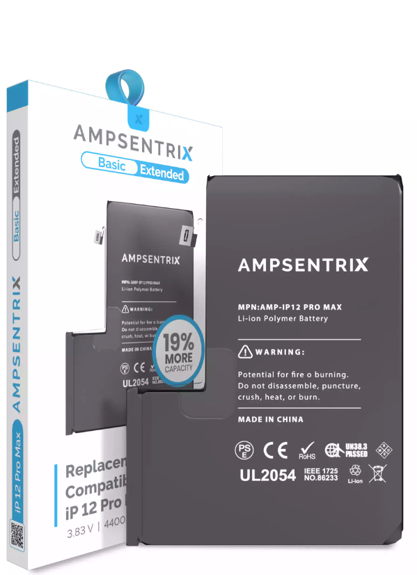 Batería Ampsentrix Extended para iPhone 12 Pro Max