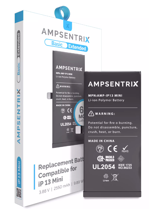 Batería Ampsentrix Extended para iPhone 13 mini