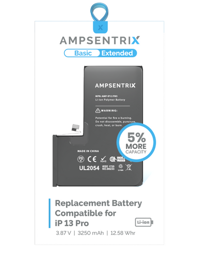 Batería Ampsentrix Extended para iPhone 13 Pro