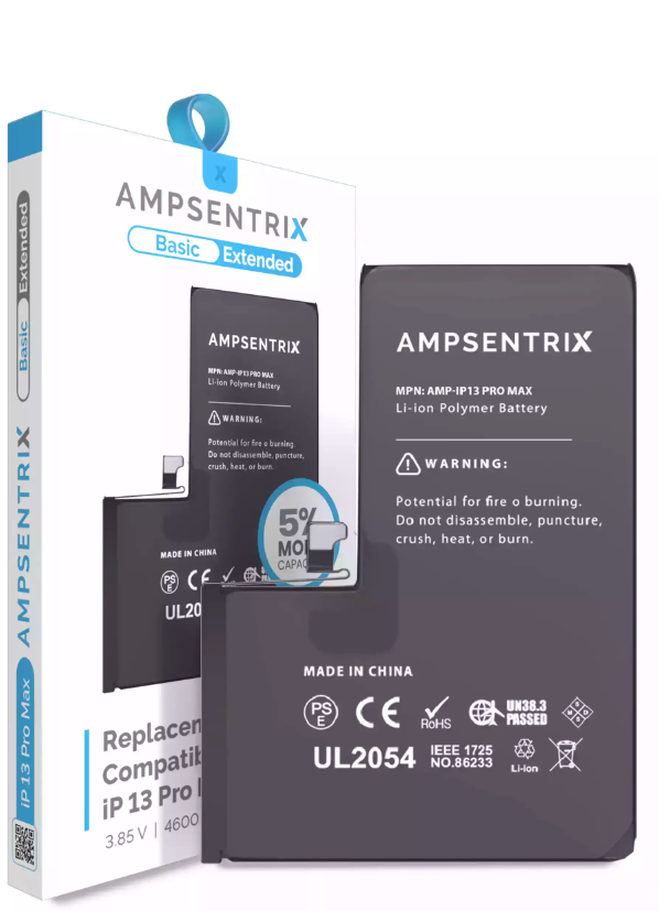 Batería Ampsentrix Extended para iPhone 13 Pro Max