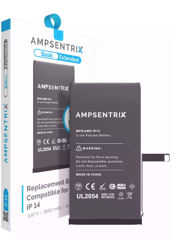 Batería Ampsentrix Extended para iPhone 14