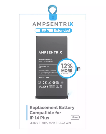Batería Ampsentrix Extended para iPhone 14 Plus