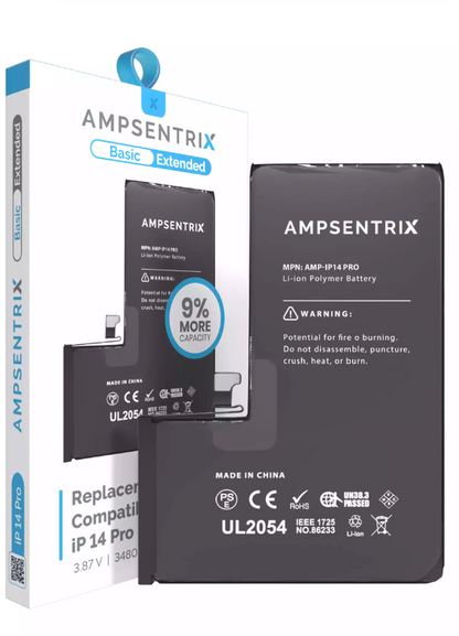 Batería Ampsentrix Extended para iPhone 14 Pro