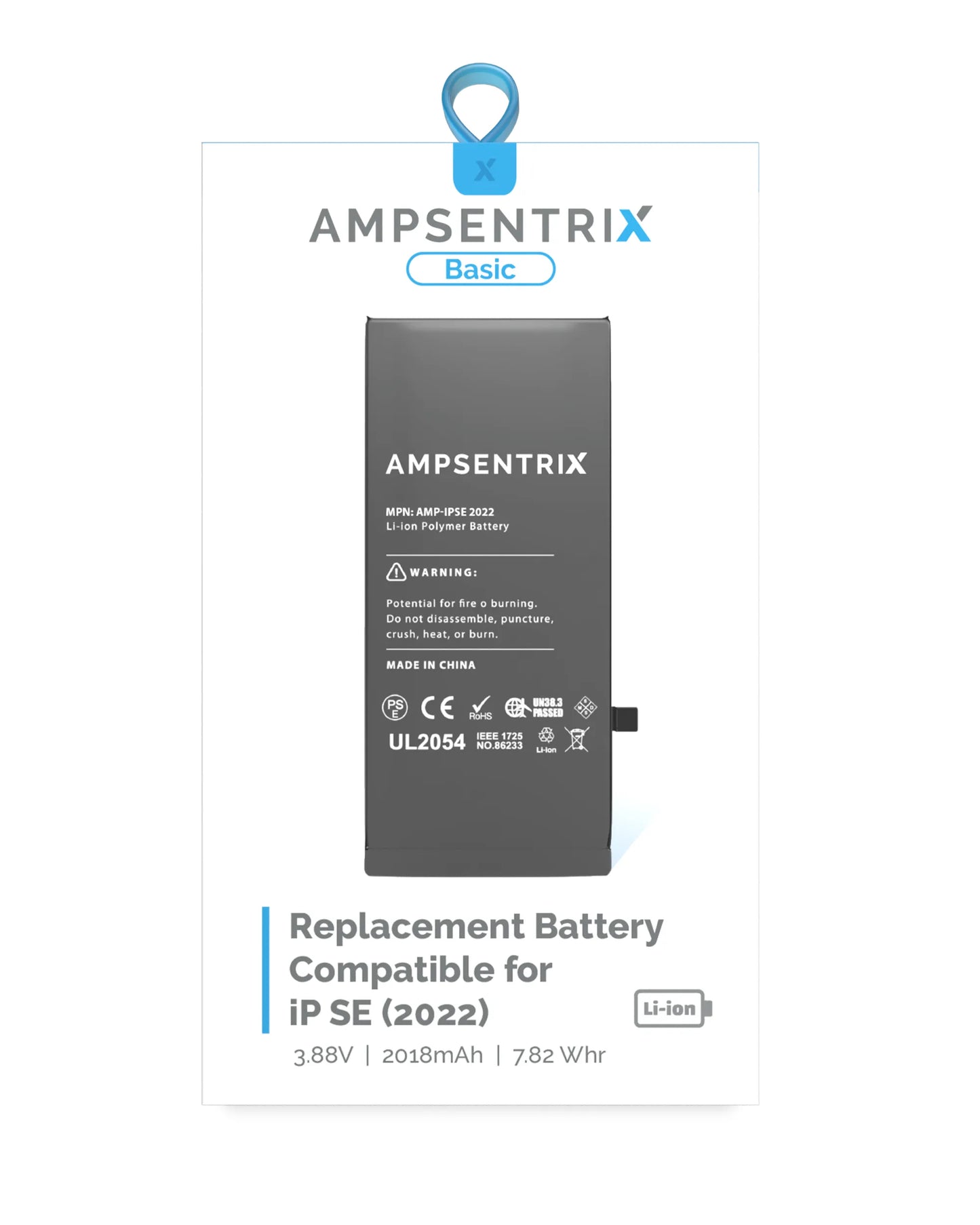 Batería Ampsentrix Basic para iPhone SE (2022)