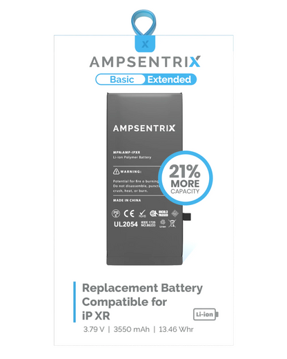 Batería Ampsentrix Extended para iPhone XR