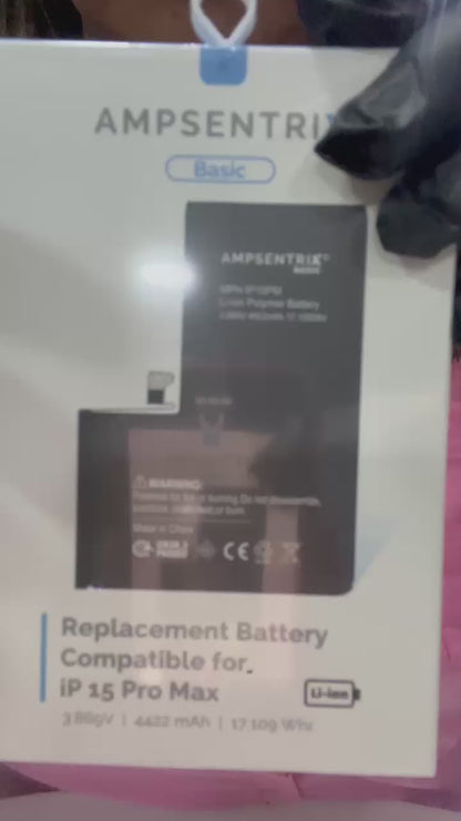 Batería Ampsentrix Basic para iPhone 15 Pro Max