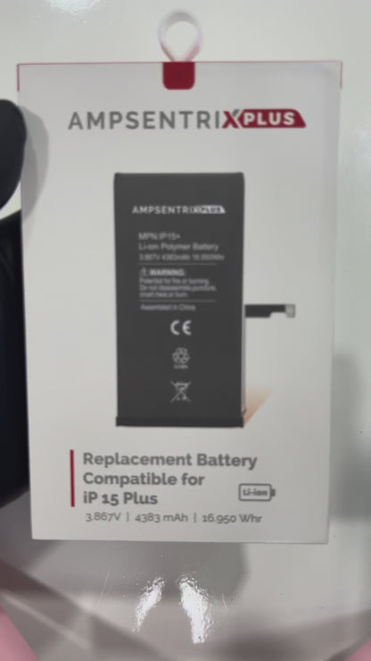 Batería Ampsentrix Extended para iPhone 15 Plus
