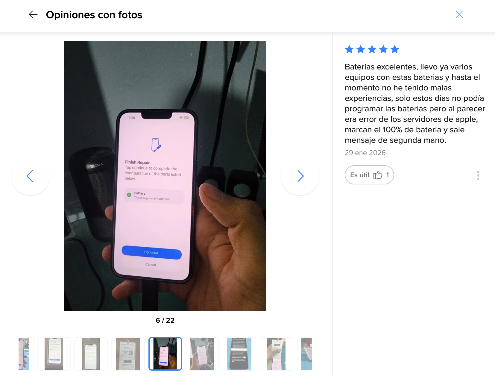 Cliente contento — Baterías excelentes, llevo ya varios equ