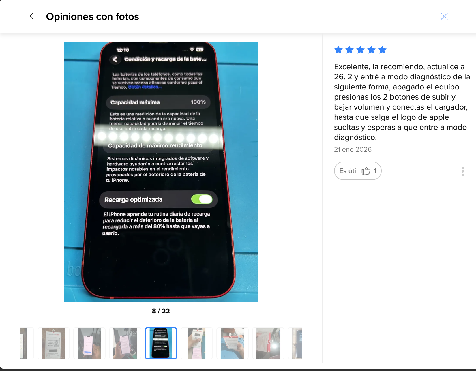 Cliente contento — Excelente, la recomiendo. Actualicé a iO