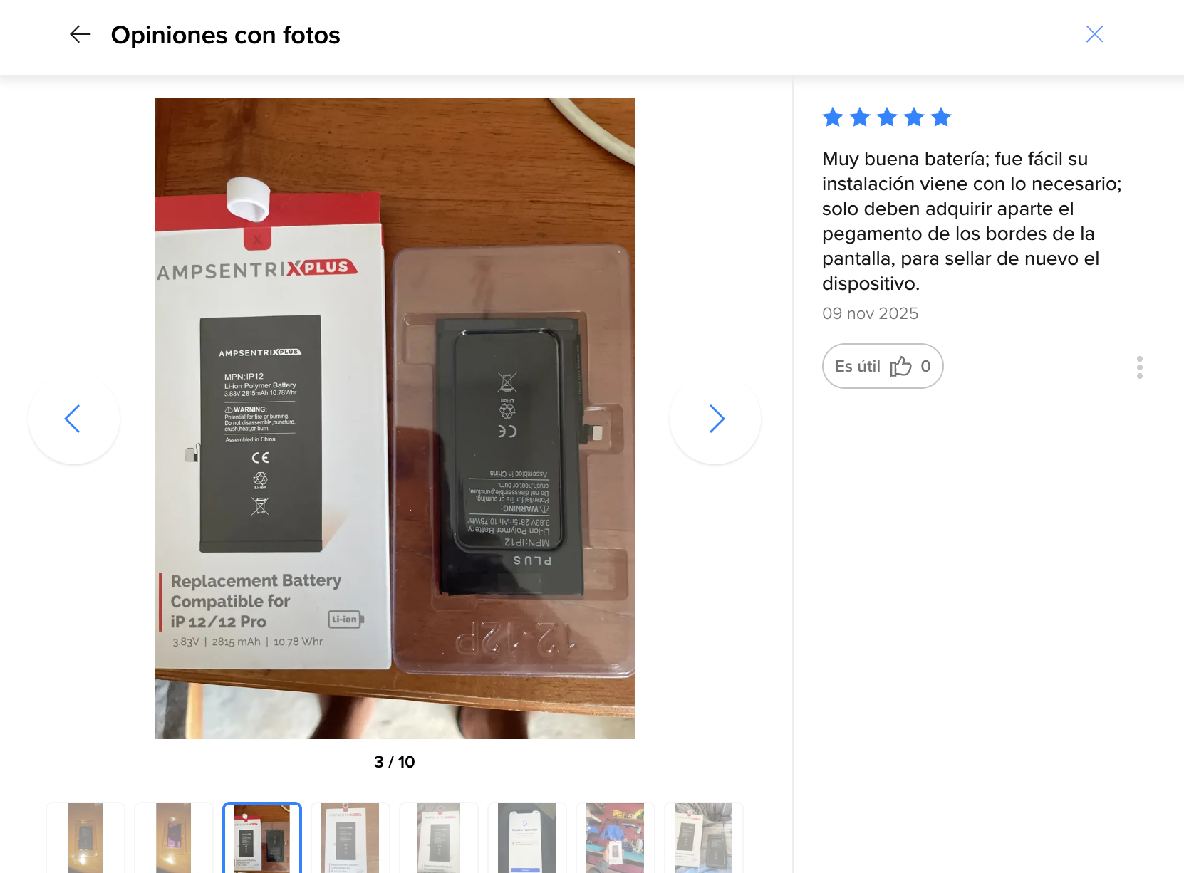 Cliente contento — Muy buena batería; fue fácil su instalac