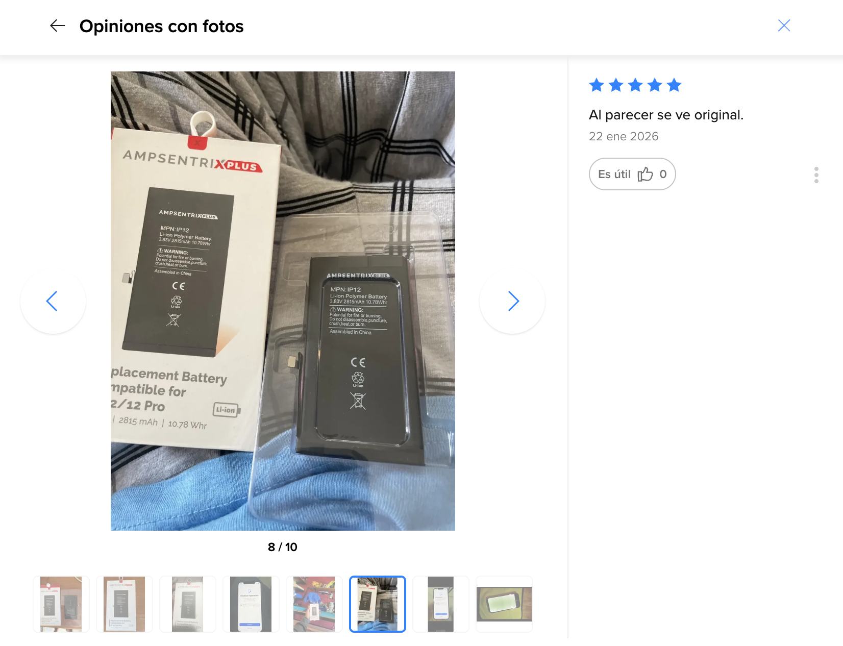 Cliente contento — Al parecer se ve original.