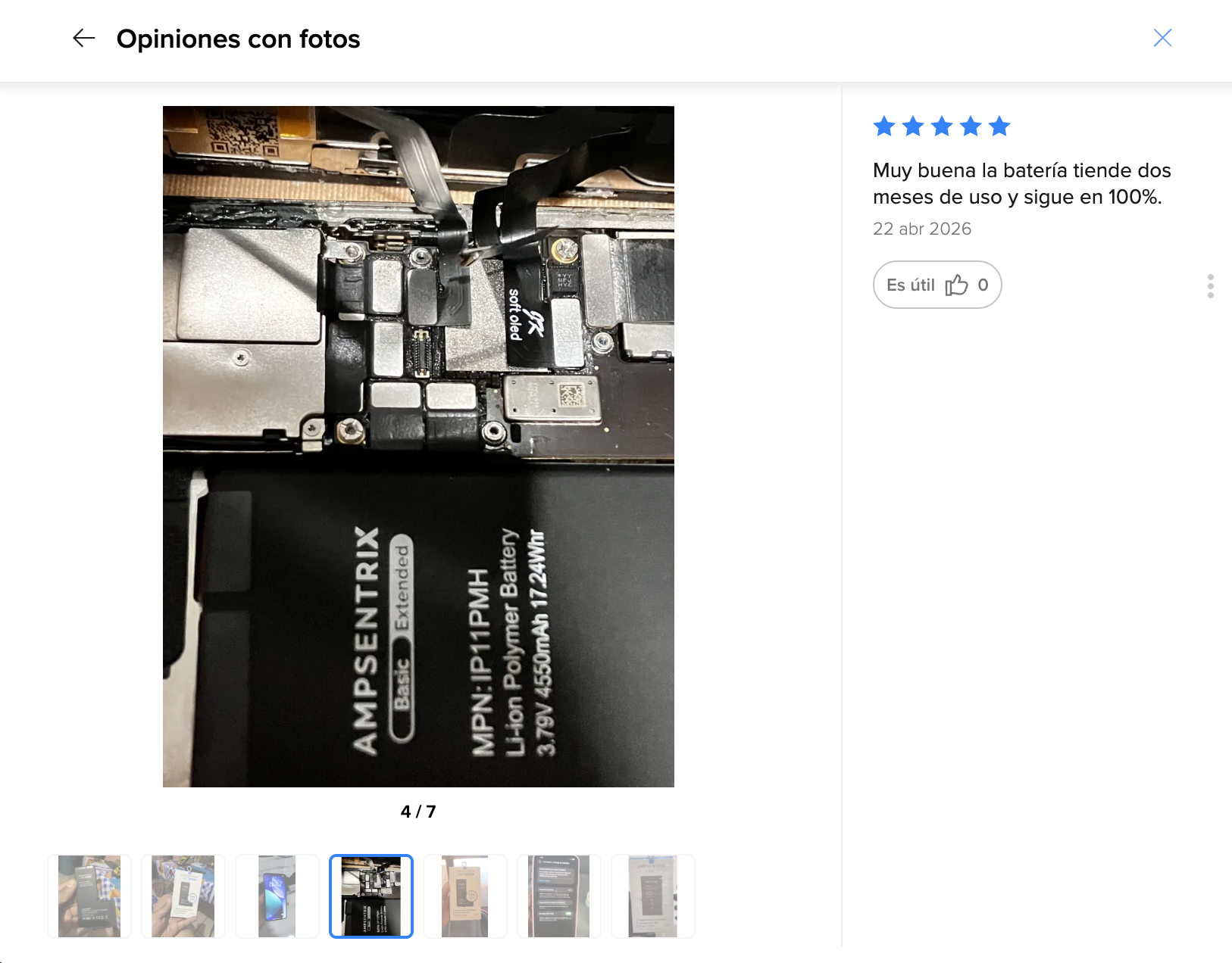 Cliente contento — Muy buena la batería, tiene dos meses de